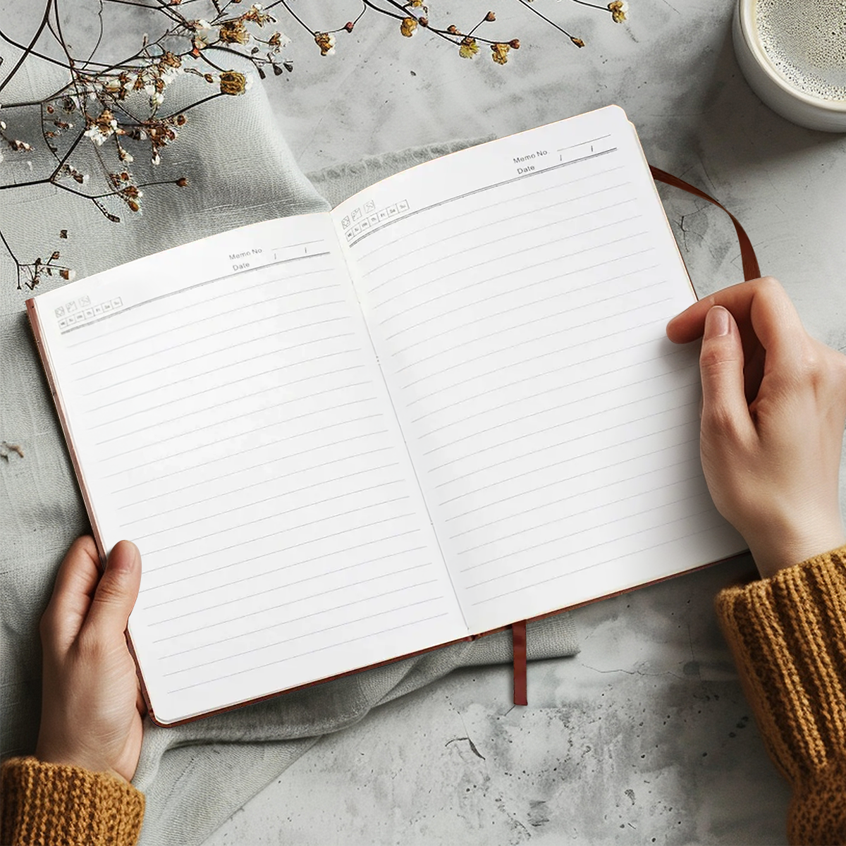 To My Sister In Christ | Personalized Leather Cover Notebook