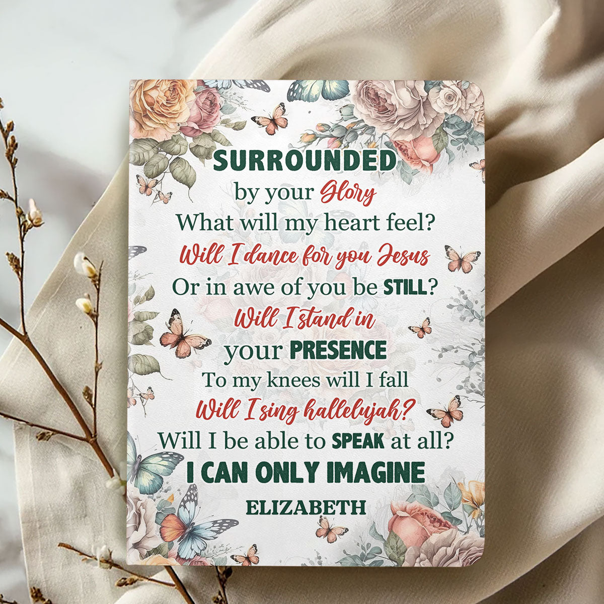 I Can Only Imagine | Personalized Leather Cover Notebook