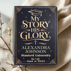My Story His Glory | Personalized Leather Cover Notebook