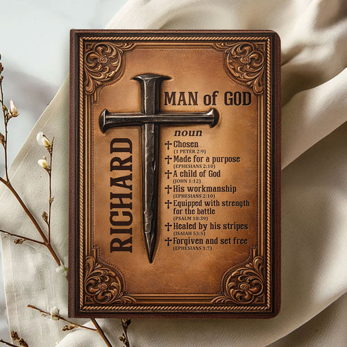 A Child Of God | Personalized Leather Cover Notebook