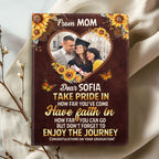 Don't Forget To Enjoy The Journey | Personalized Leather Cover Notebook