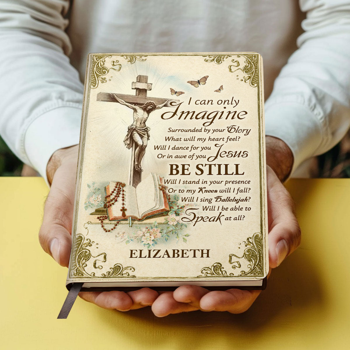 I Can Only Imagine | Personalized Leather Cover Notebook