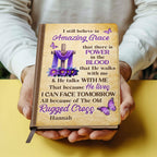 Faith Through The Cross | Personalized Leather Cover Notebook