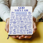 God Says I Am | Personalized Leather Cover Notebook