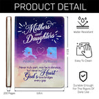 Mothers and Daughters Never Truly Apart | Personalized Leather Cover Notebook